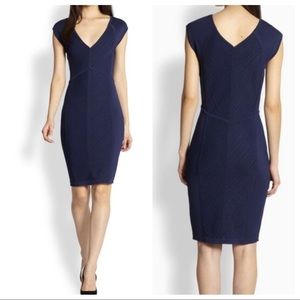 Diane Von Furstenberg Blue Cressida bodycon dress